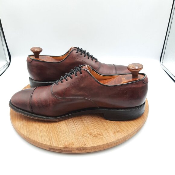 Allen Edmonds Park Avenue Mens Size 9.5 Shoes Merlot Leather Dress Sneakers USA